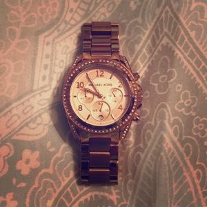 Micheal Kors rose gold watch